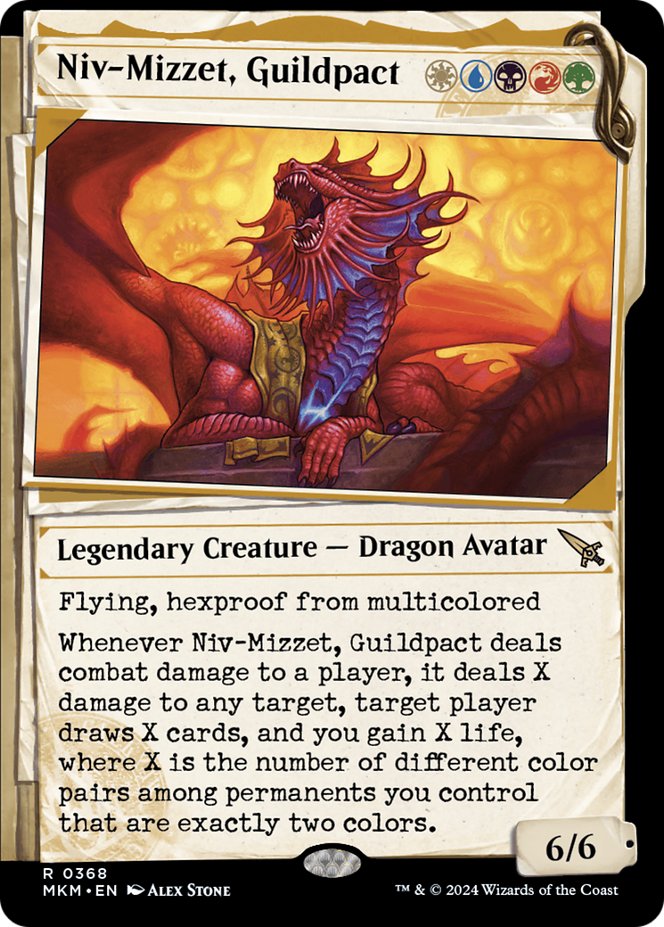 Niv-Mizzet, Guildpact (Showcase) (368) [Murders at Karlov Manor] | Galaxy Games LLC