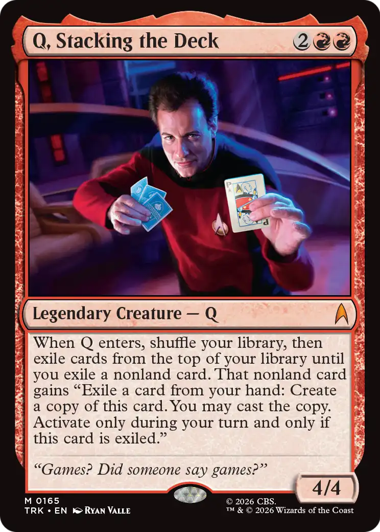 Q, Stacking the Deck [Star Trek] | Galaxy Games LLC