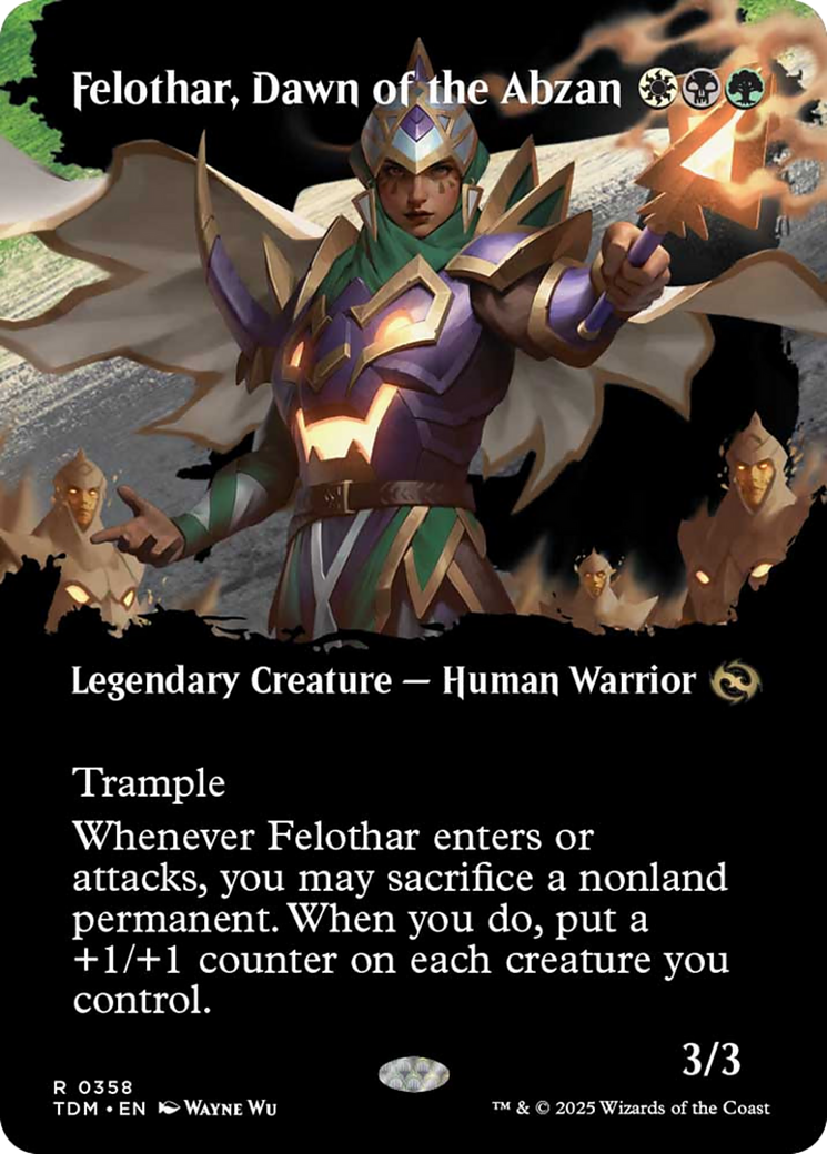 Felothar, Dawn of the Abzan (Borderless) [Tarkir: Dragonstorm] | Galaxy Games LLC