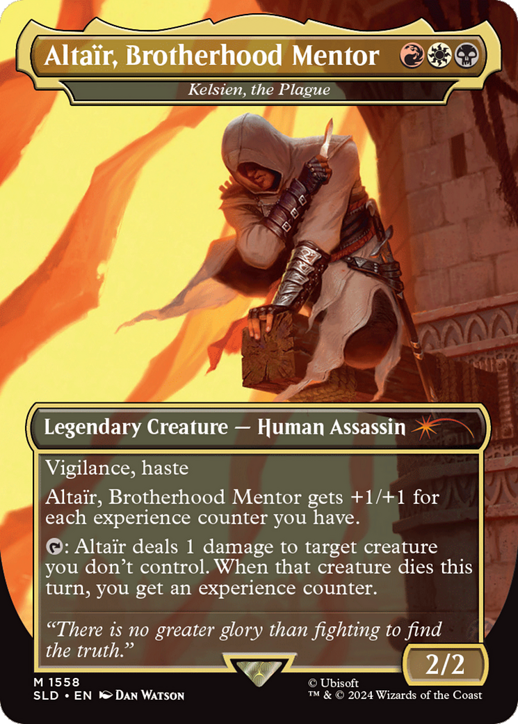 Altair, Brotherhood Mentor - Kelsien, the Plague (Rainbow Foil) [Secret Lair Drop Series] | Galaxy Games LLC