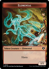 Elemental (0024) // Phyrexian Germ Double-Sided Token [Commander Masters Tokens] | Galaxy Games LLC