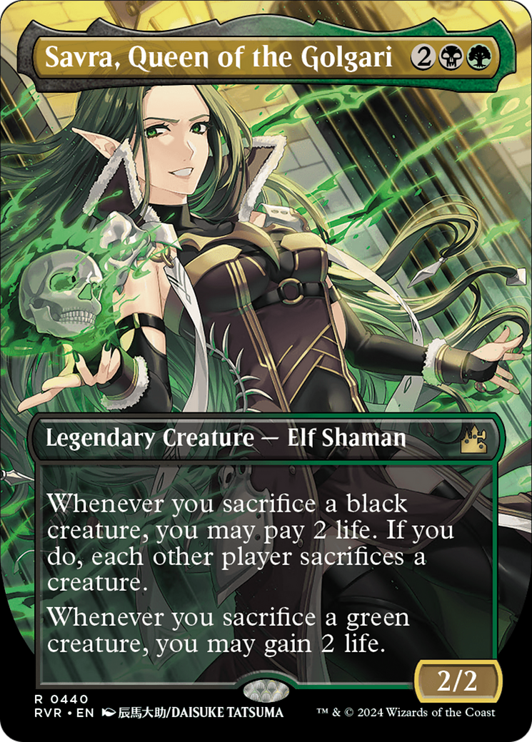 Savra, Queen of the Golgari (Anime Borderless) [Ravnica Remastered] | Galaxy Games LLC