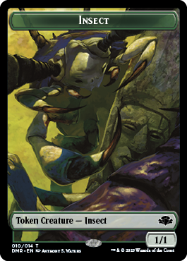 Insect Token [Dominaria Remastered Tokens] | Galaxy Games LLC