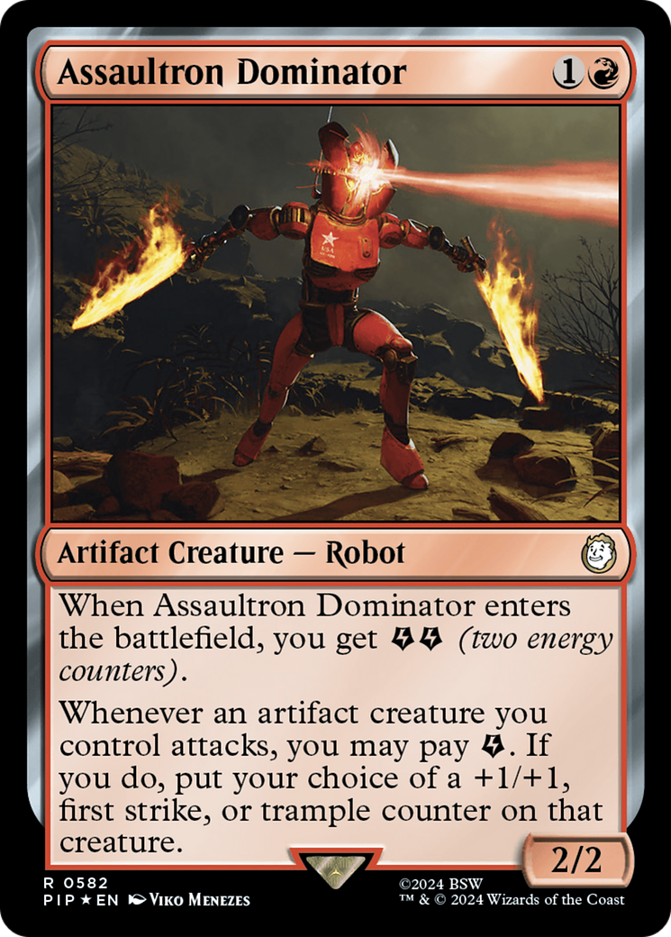 Assaultron Dominator (Surge Foil) [Fallout] | Galaxy Games LLC