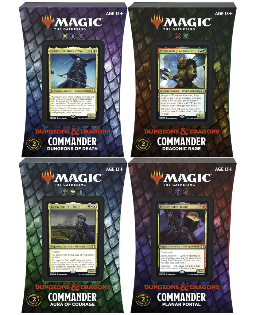 Dungeons & Dragons: Adventures in the Forgotten Realms - Commander Deck Display | Galaxy Games LLC
