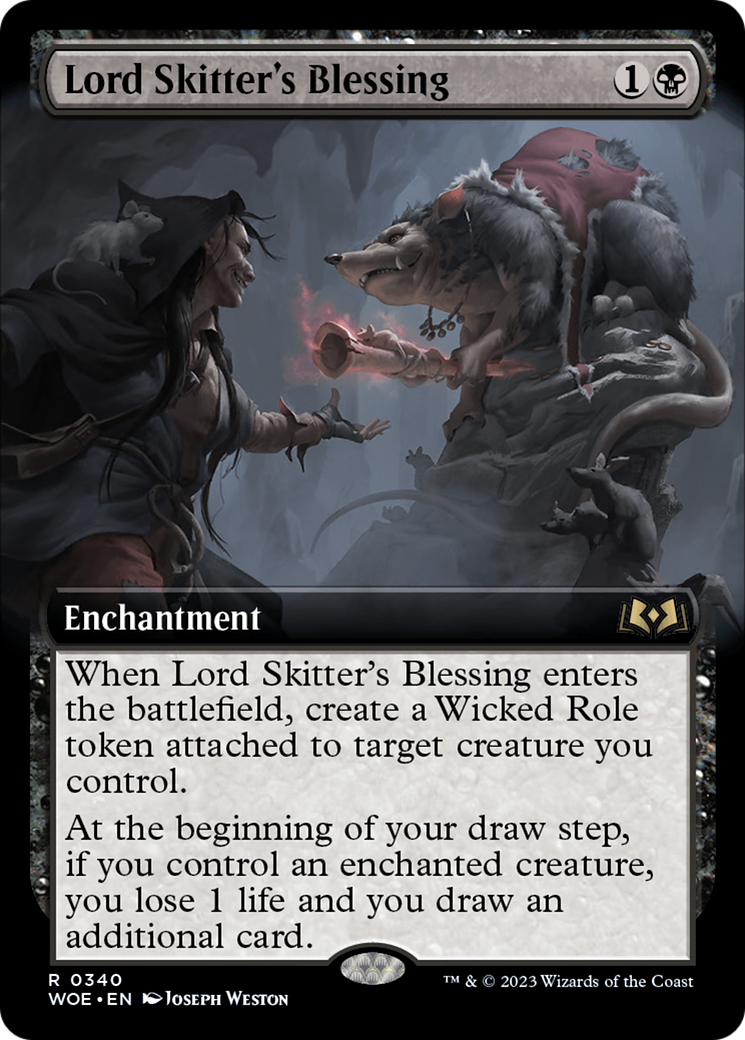 Lord Skitter's Blessing (Extended Art) [Wilds of Eldraine] | Galaxy Games LLC