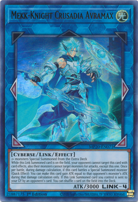 Mekk-Knight Crusadia Avramax [MP20-EN071] Ultra Rare | Galaxy Games LLC