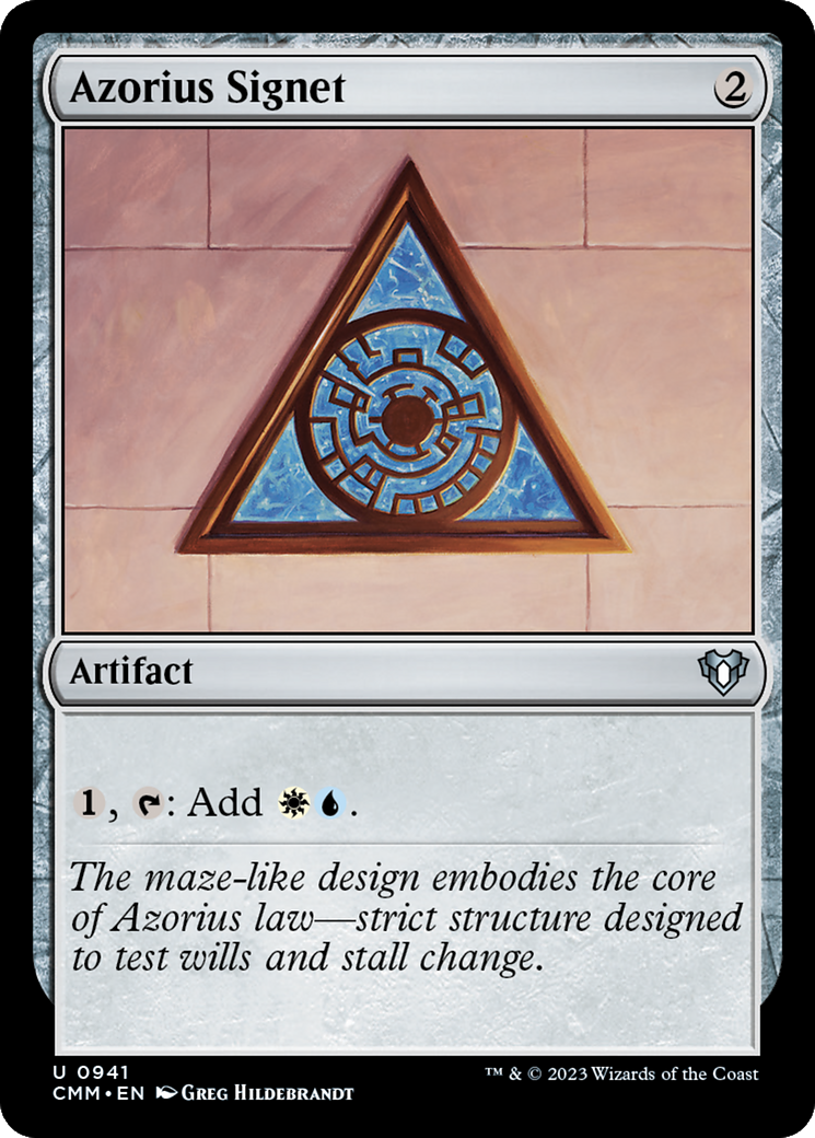 Azorius Signet [Commander Masters] | Galaxy Games LLC