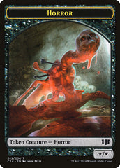 Horror // Zombie (016/036) Double-Sided Token [Commander 2014 Tokens] | Galaxy Games LLC