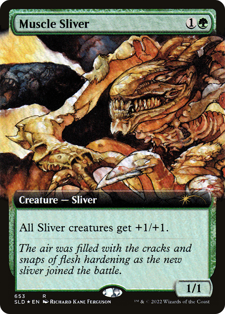 Muscle Sliver (Extended Art) [Secret Lair Drop Promos] | Galaxy Games LLC