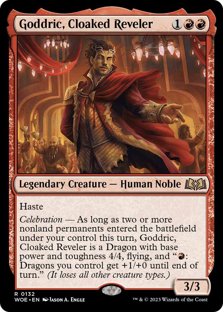 Goddric, Cloaked Reveler [Wilds of Eldraine] | Galaxy Games LLC