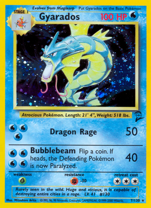 Gyarados (7/130) [Base Set 2] | Galaxy Games LLC
