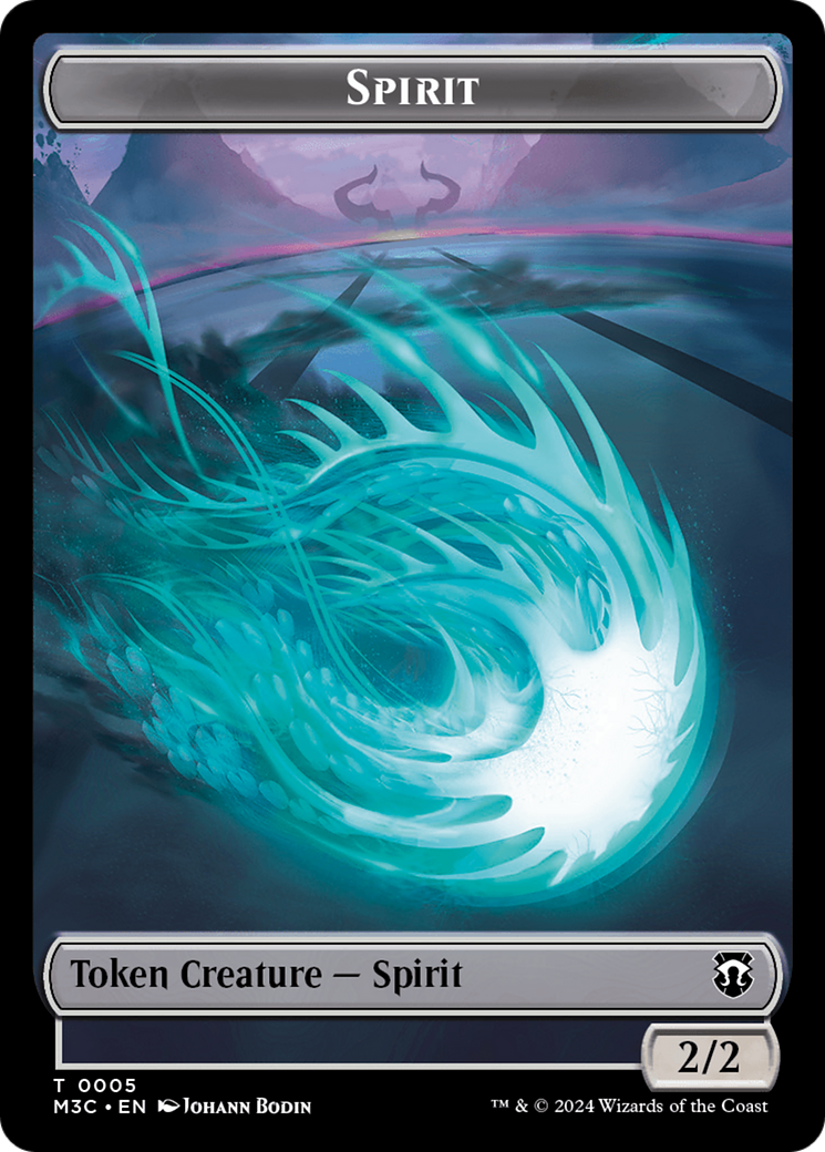 Eldrazi (Ripple Foil) // Spirit Double-Sided Token [Modern Horizons 3 Commander Tokens] | Galaxy Games LLC