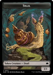 Snail // Thundertrap Trainer Double-Sided Token [Bloomburrow Tokens] | Galaxy Games LLC