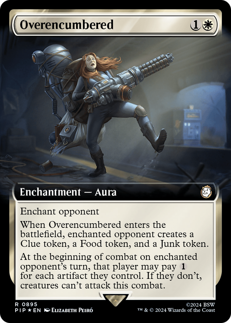 Overencumbered (Extended Art) (Surge Foil) [Fallout] | Galaxy Games LLC