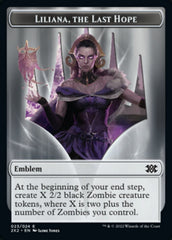 Liliana, the Last Hope Emblem // Spirit (002) Double-Sided Token [Double Masters 2022 Tokens] | Galaxy Games LLC