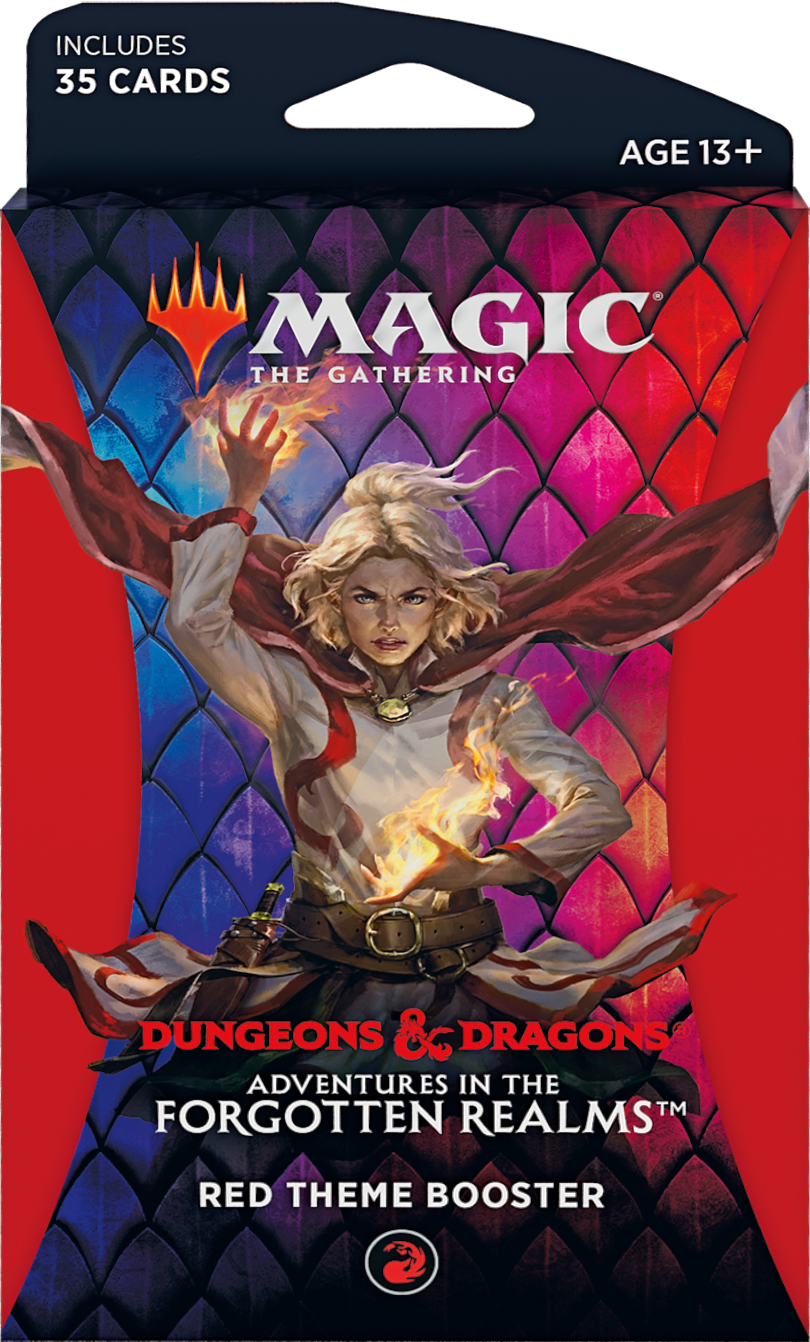 Dungeons & Dragons: Adventures in the Forgotten Realms - Theme Booster (Red) | Galaxy Games LLC