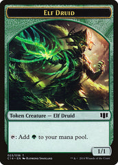 Elf Druid // Beast (020/036) Double-Sided Token [Commander 2014 Tokens] | Galaxy Games LLC