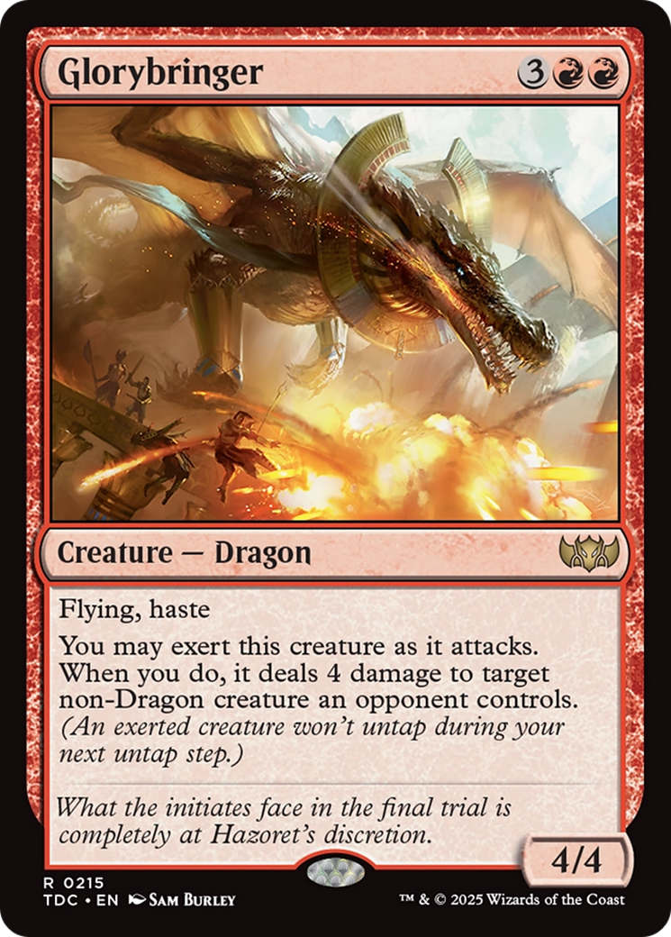 Glorybringer [Tarkir: Dragonstorm Commander] | Galaxy Games LLC