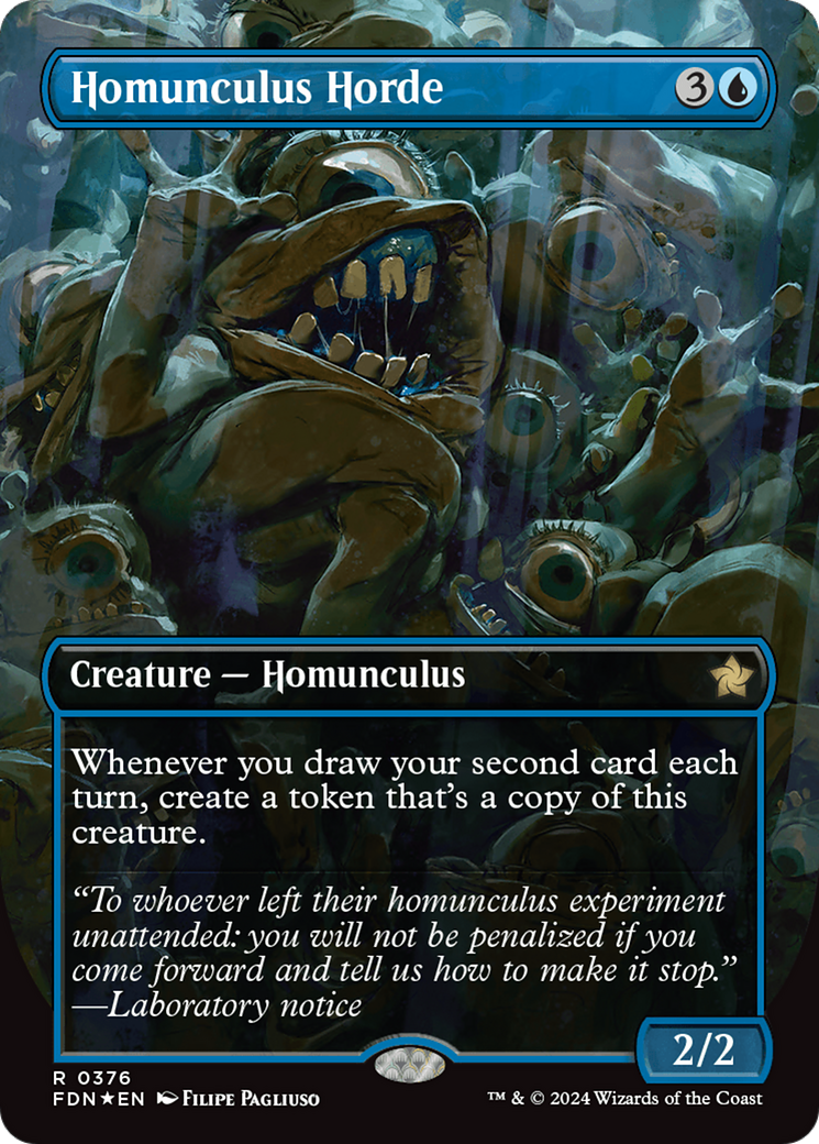 Homunculus Horde (Borderless) (Mana Foil) [Foundations] | Galaxy Games LLC