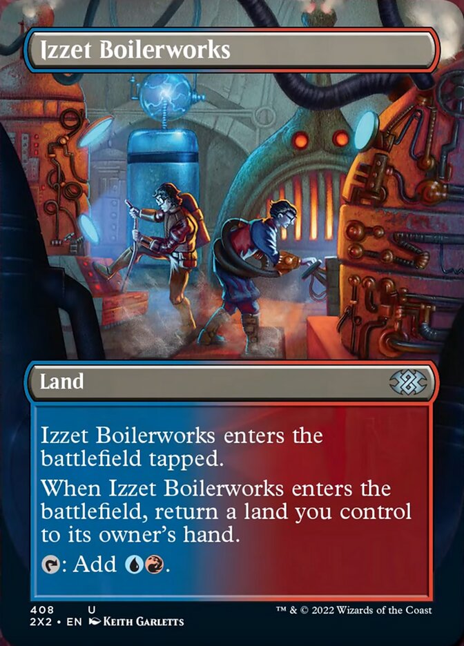 Izzet Boilerworks (Borderless Alternate Art) [Double Masters 2022] | Galaxy Games LLC