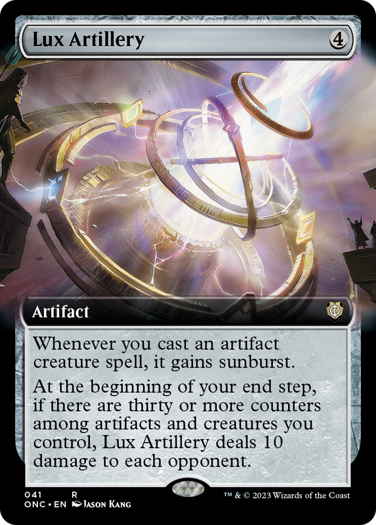 Lux Artillery (Extended Art) [Phyrexia: All Will Be One Commander] | Galaxy Games LLC