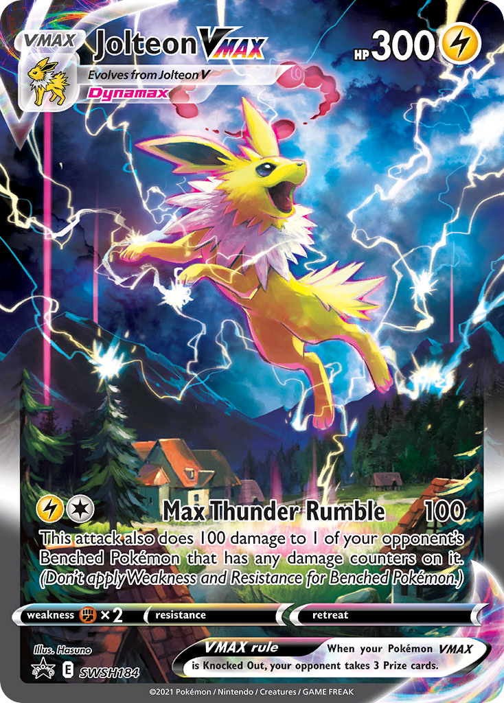 Jolteon VMAX (SWSH184) (Jumbo Card) [Sword & Shield: Black Star Promos] | Galaxy Games LLC