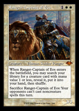 Ranger-Captain of Eos (Retro Foil Etched) [Modern Horizons] | Galaxy Games LLC