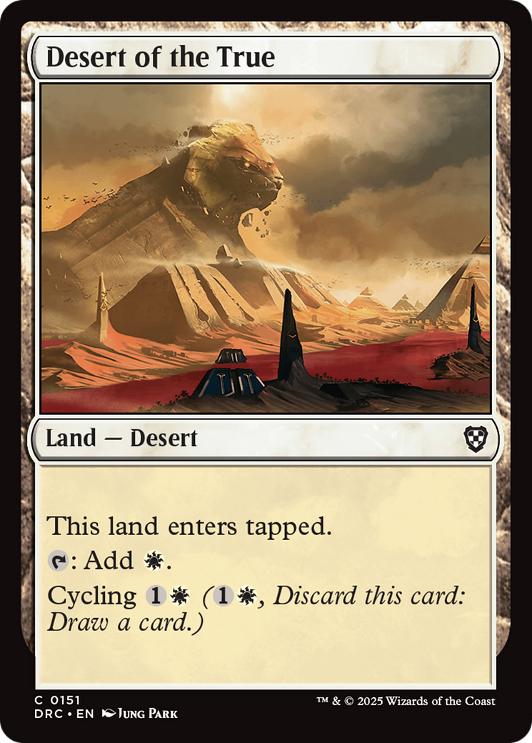 Desert of the True [Aetherdrift Commander] | Galaxy Games LLC