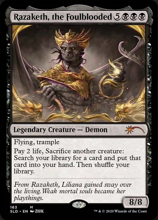 Razaketh, the Foulblooded (Foil Etched) [Secret Lair Drop Series] | Galaxy Games LLC