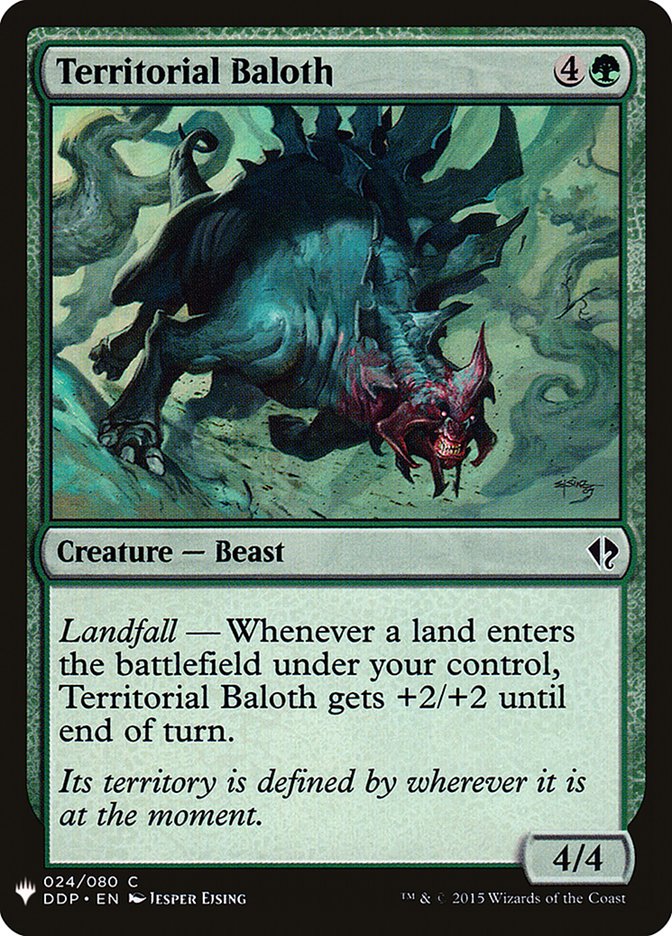 Territorial Baloth [Mystery Booster] | Galaxy Games LLC