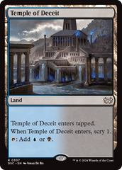 Temple of Deceit [Duskmourn: House of Horror Commander] | Galaxy Games LLC