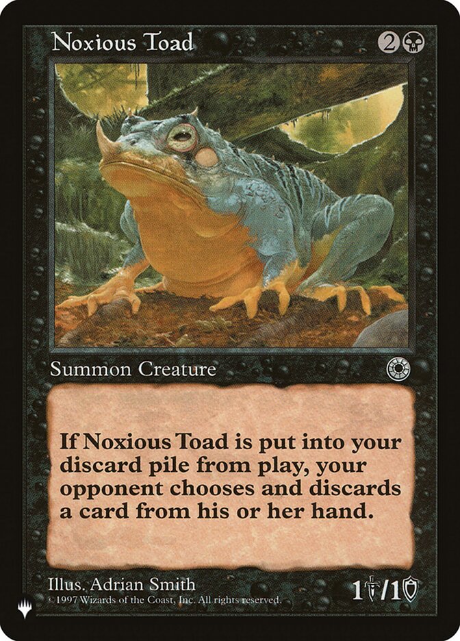 Noxious Toad [The List] | Galaxy Games LLC