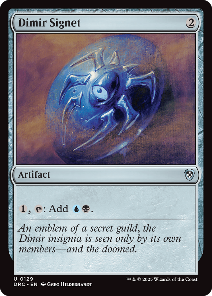 Dimir Signet [Aetherdrift Commander] | Galaxy Games LLC