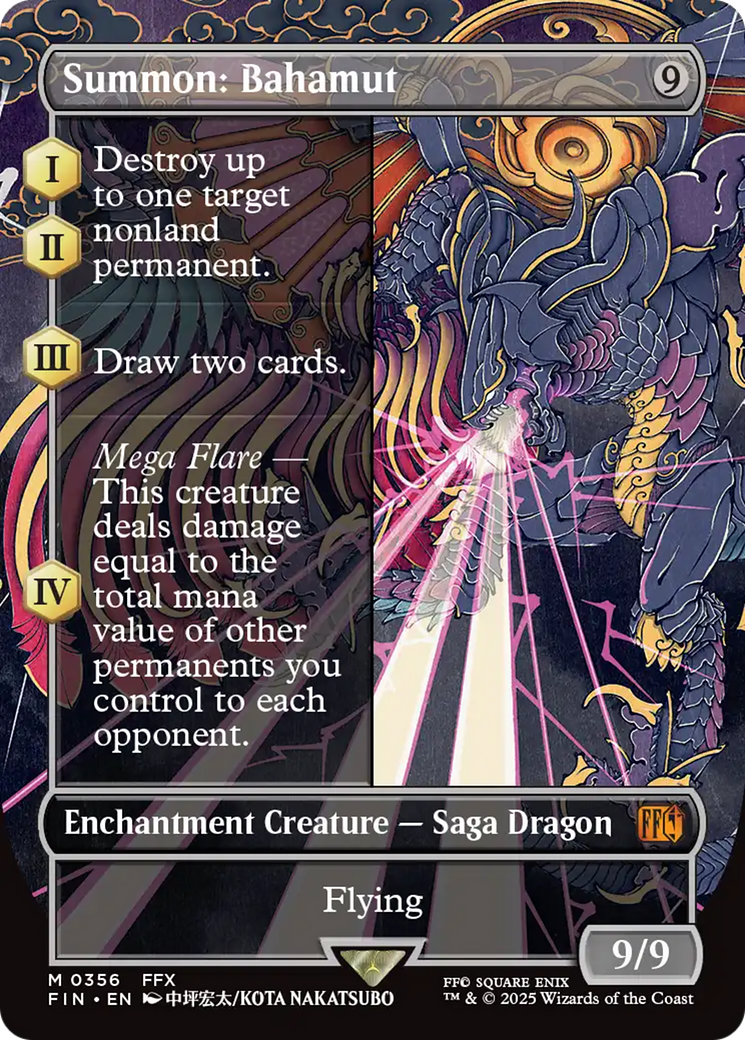 Summon: Bahamut (Borderless) [FINAL FANTASY] | Galaxy Games LLC