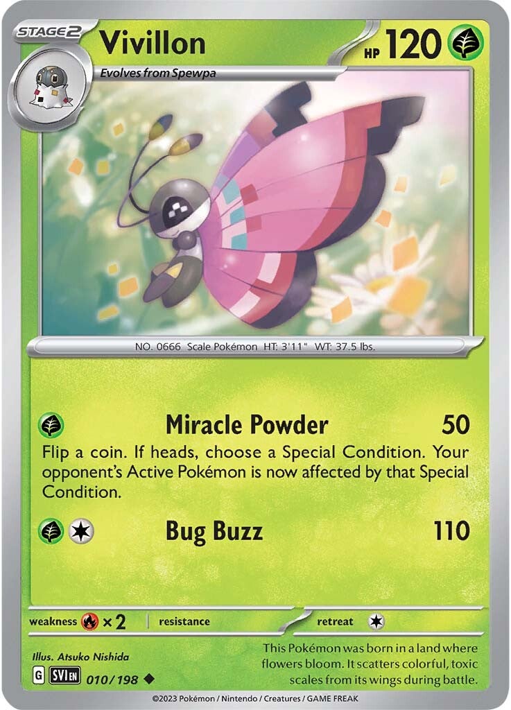 Vivillon (010/198) [Scarlet & Violet: Base Set] | Galaxy Games LLC