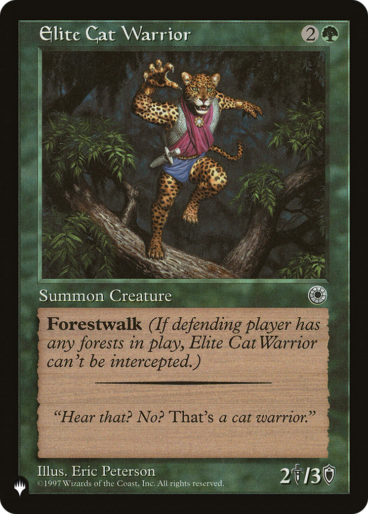 Elite Cat Warrior (Flavor Text) [The List] | Galaxy Games LLC