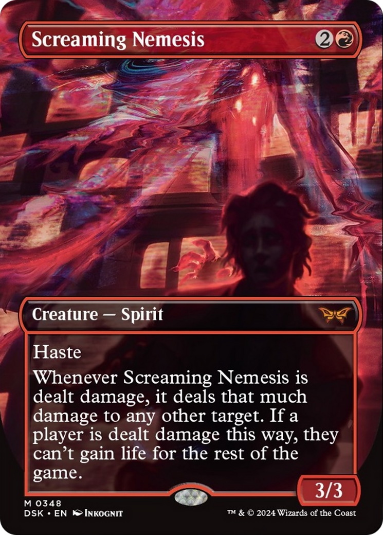 Screaming Nemesis (Borderless) [Duskmourn: House of Horror] | Galaxy Games LLC