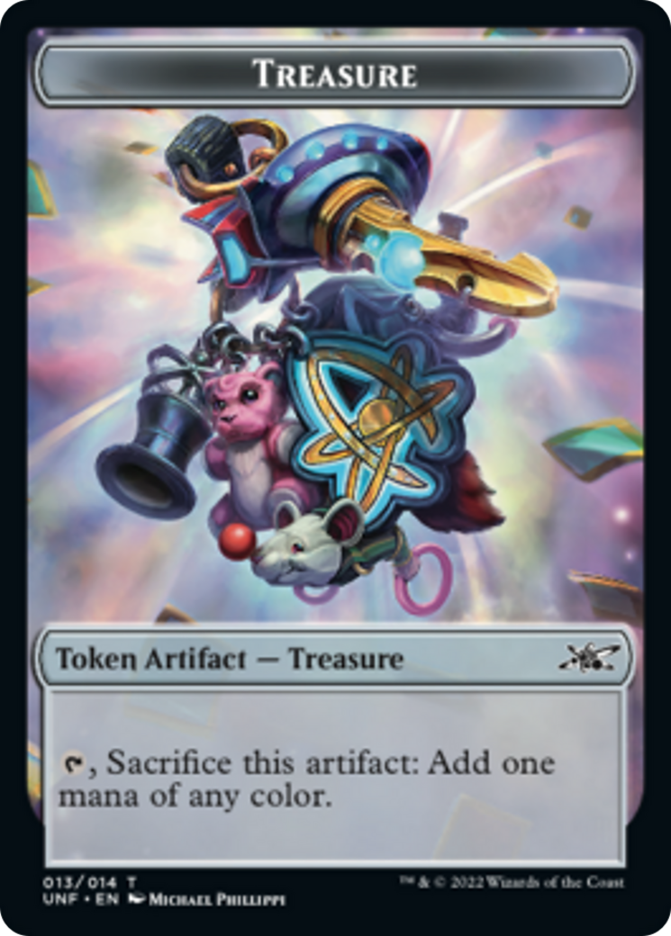 Cat // Treasure (13) Double-Sided Token [Unfinity Tokens] | Galaxy Games LLC