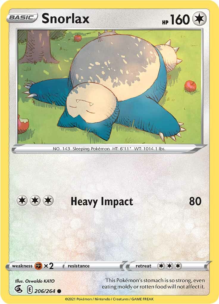 Snorlax (206/264) [Sword & Shield: Fusion Strike] | Galaxy Games LLC