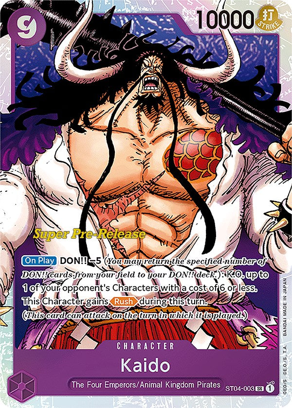 Kaido (003) [Super Pre-Release Starter Deck: Animal Kingdom Pirates] | Galaxy Games LLC