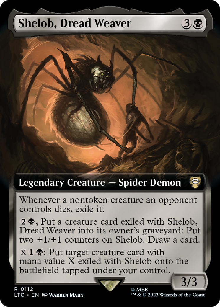Shelob, Dread Weaver (Extended Art) [The Lord of the Rings: Tales of Middle-Earth Commander] | Galaxy Games LLC