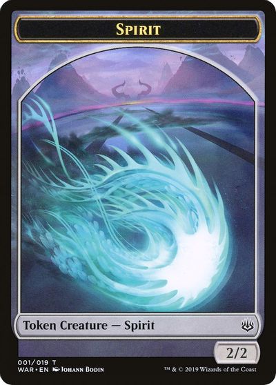 Dragon // Spirit Double-Sided Token [Challenger Decks 2020 Tokens] | Galaxy Games LLC