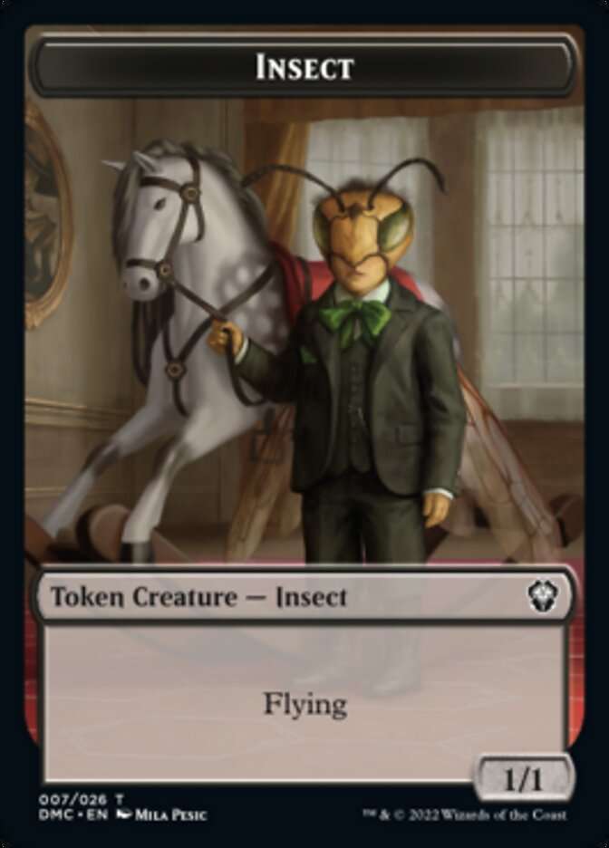 Soldier // Insect Double-Sided Token [Dominaria United Tokens] | Galaxy Games LLC