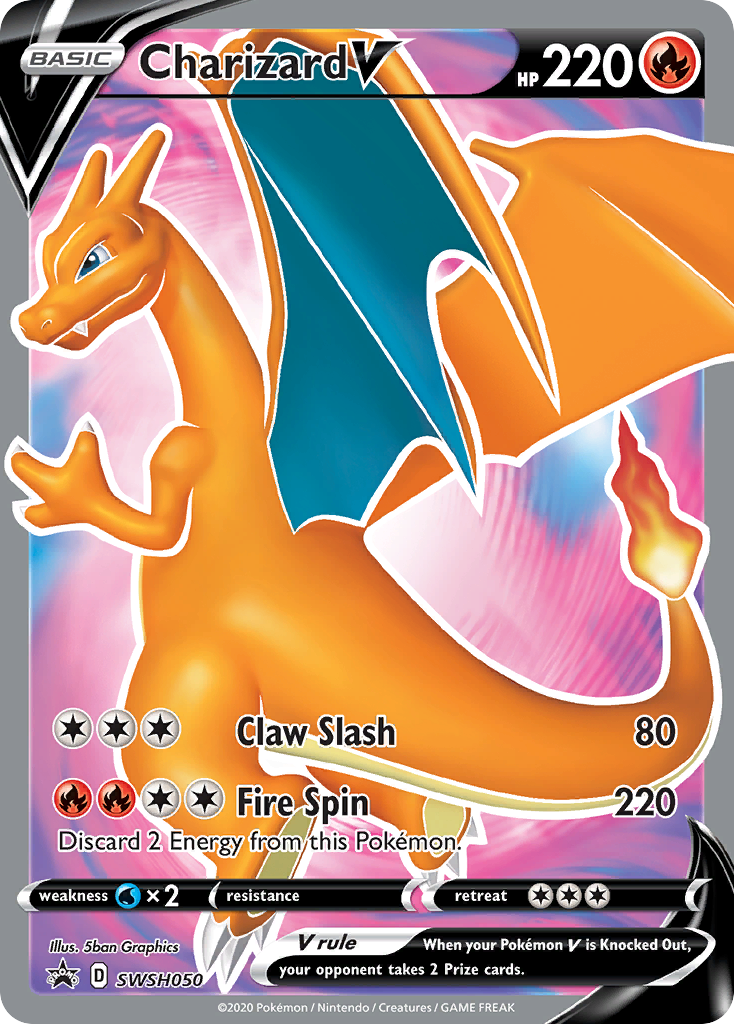 Charizard V (SWSH050) [Sword & Shield: Black Star Promos] | Galaxy Games LLC