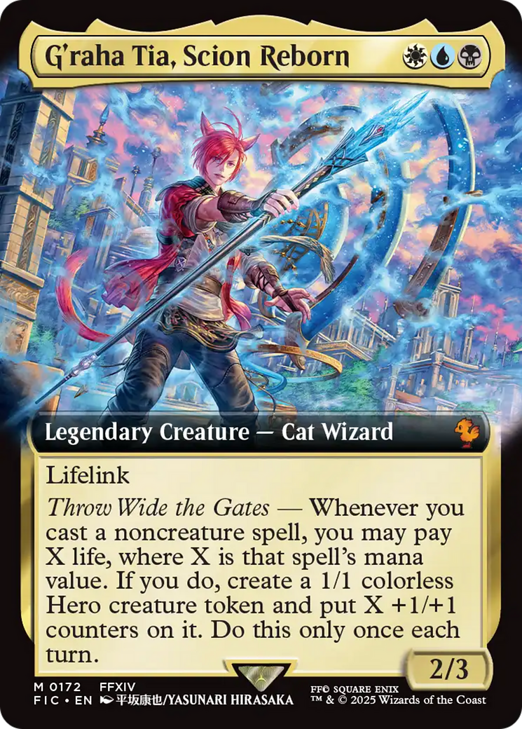 G'raha Tia, Scion Reborn (Extended Art) [FINAL FANTASY Commander] | Galaxy Games LLC