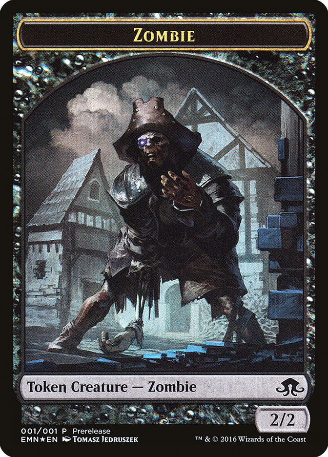 Zombie // Zombie Double-Sided Token [Eldritch Moon Prerelease Promos] | Galaxy Games LLC