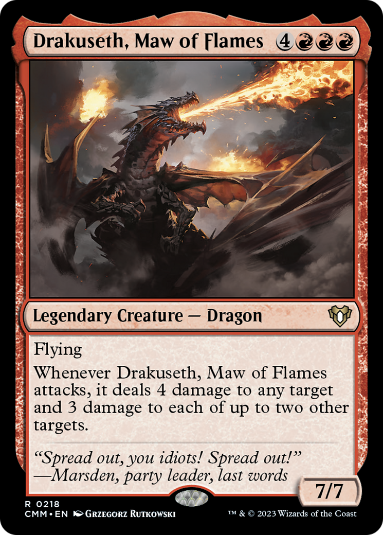 Drakuseth, Maw of Flames [Commander Masters] | Galaxy Games LLC