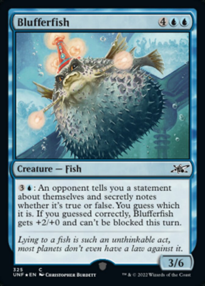 Blufferfish (Galaxy Foil) [Unfinity] | Galaxy Games LLC