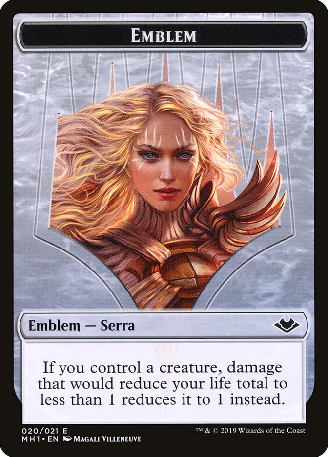 Serra the Benevolent Emblem [Modern Horizons Tokens] | Galaxy Games LLC